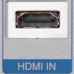 HDMI female socket input